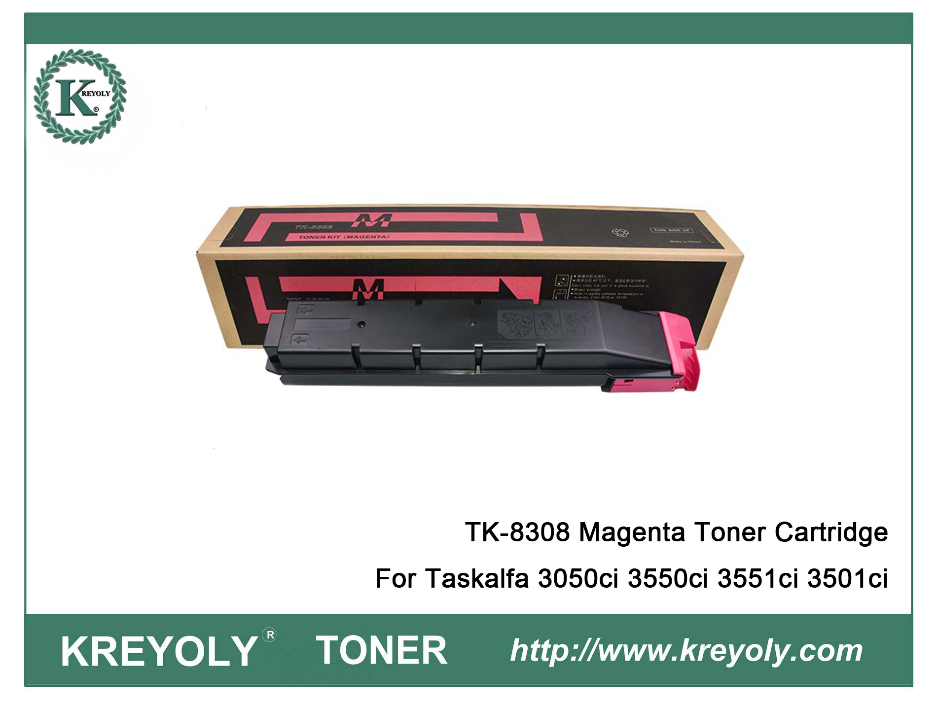 Kyocera TK8308 Cartouche de Toner pour TASKalfa3050ci 3550ci 3551ci 3501ci
