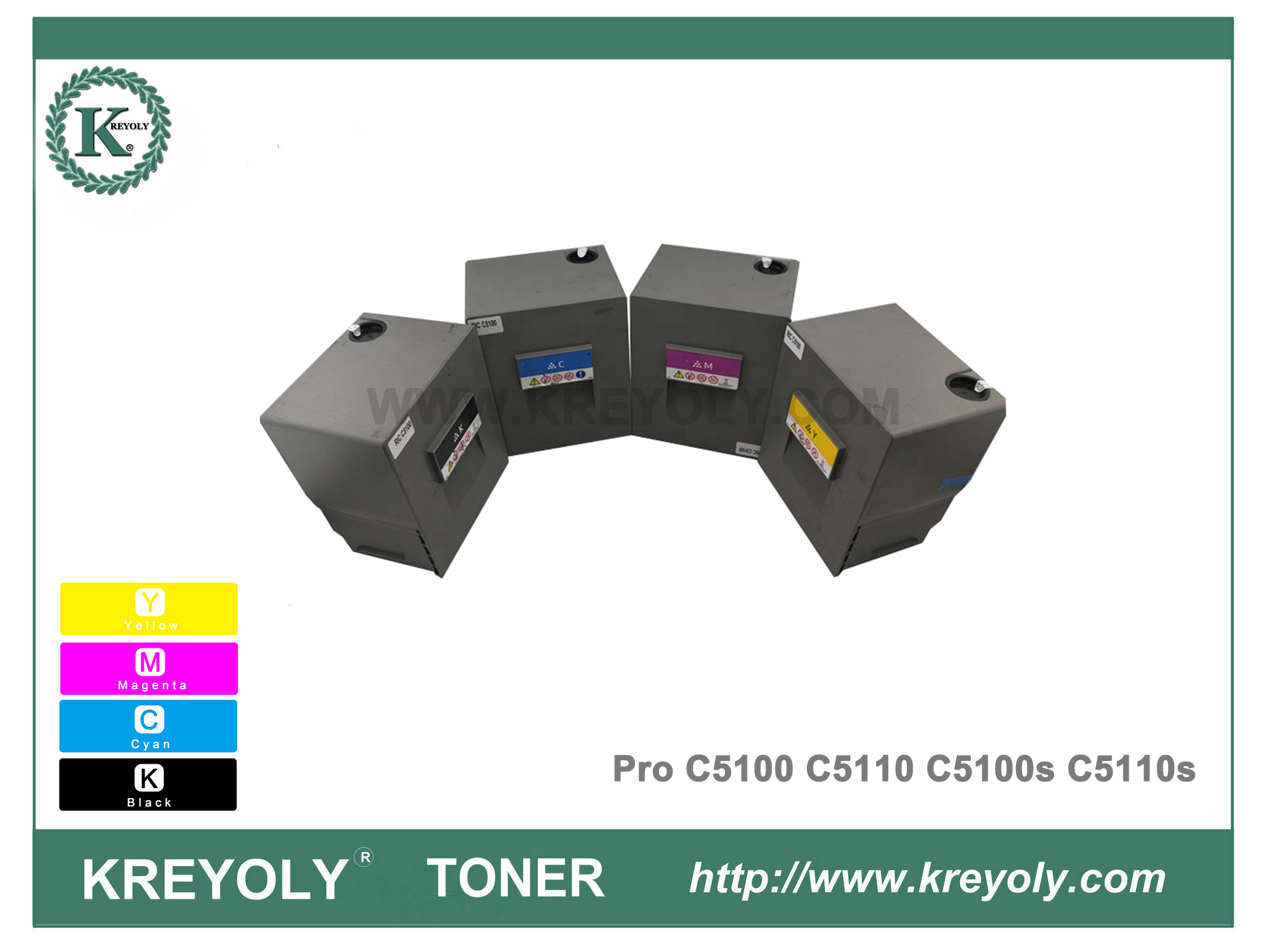 Toner compatible pour Ricoh Pro C5100 C5110 5100 5110 C5100s C5110s Toner Cartridge