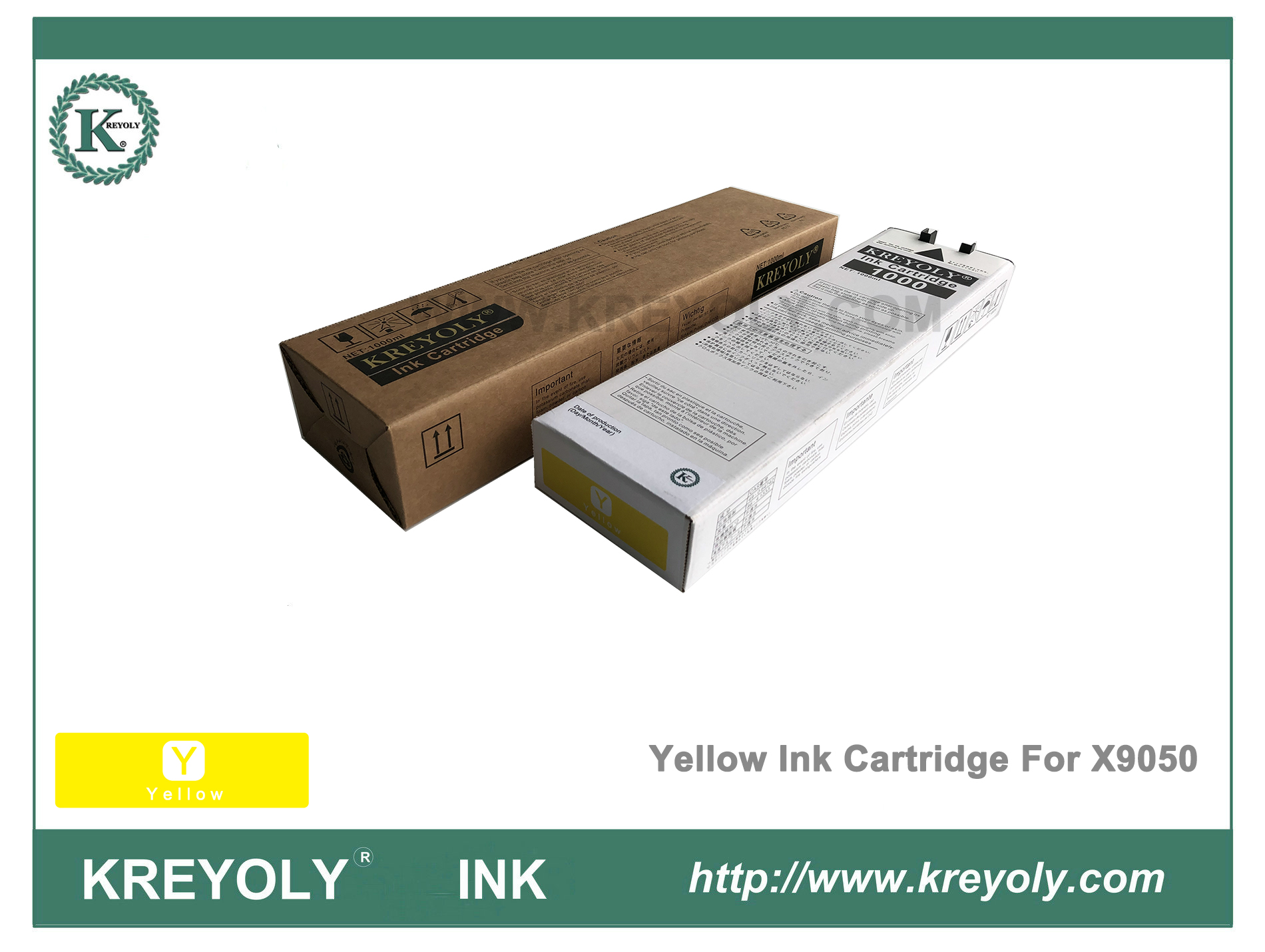 Cartouche d'encre couleur jaune Riso ComColor Orphis X9050