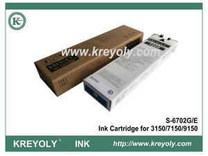 S-6702 CARTHE CYAN INK POUR LA MACHINE INK JET RISO COMCOLOR 3150 7150 9150
