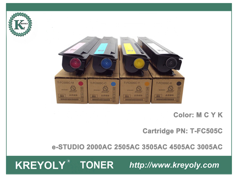 Cartouche de toner couleur Toshiba T-FC505 pour e-Studio 2000AC 2505AC 3505AC 4505A 3005AC