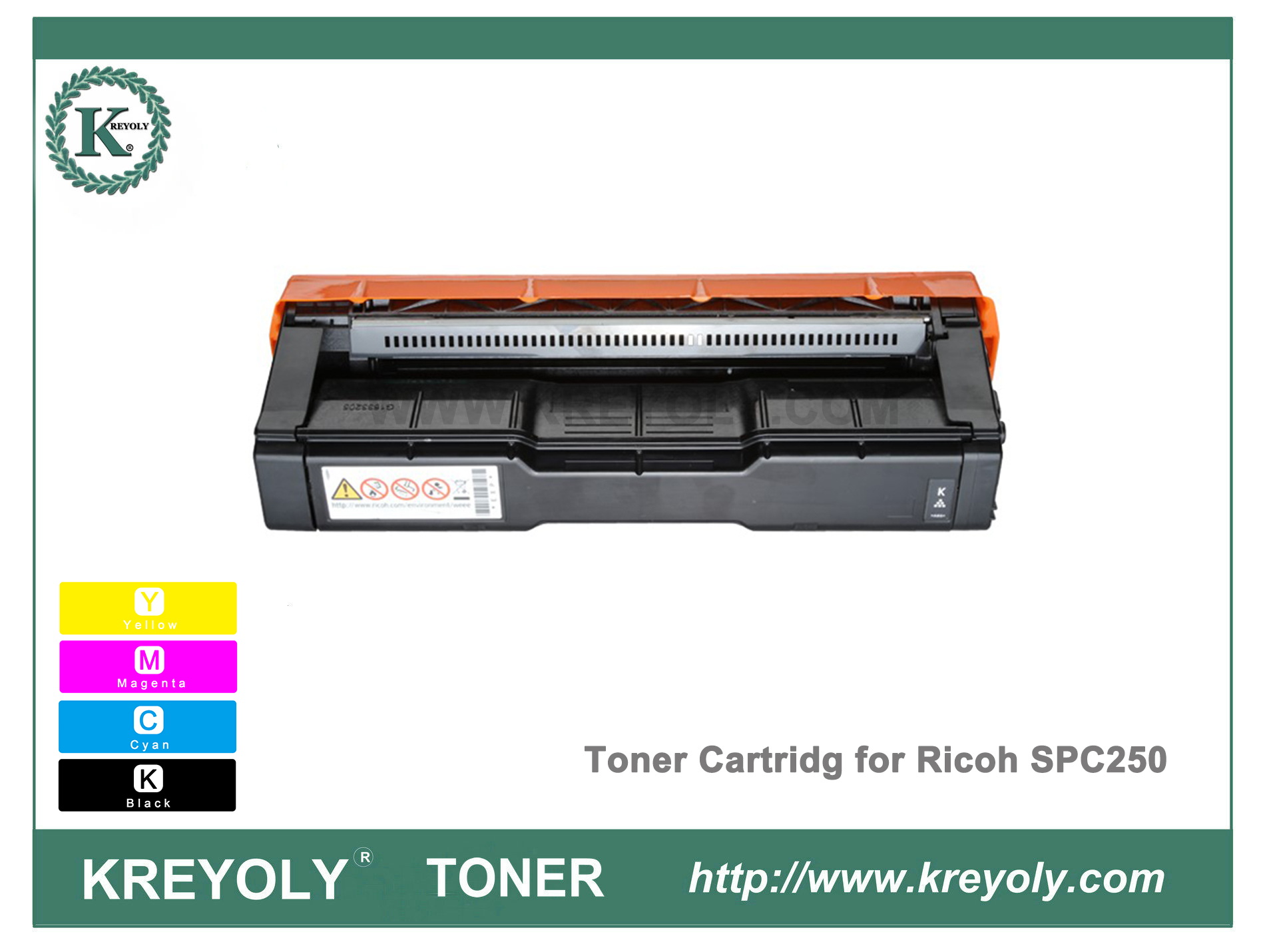 Cartouche de toner couleur Ricoh pour SPC250 SPC250DN SPC261